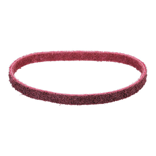 Medium aluminum oxide cloth mesh sanding belt, 3/4 inch by 18 inch