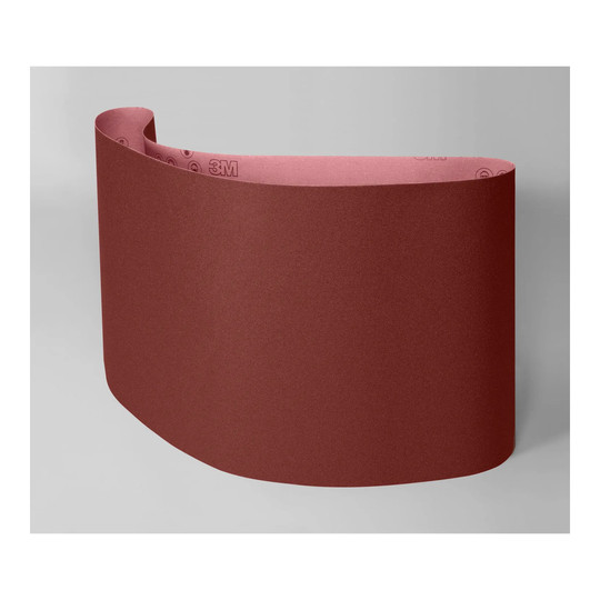 Maroon medium-grit aluminum oxide surface conditioning low-stretch belt, 18 in. x 85 in.