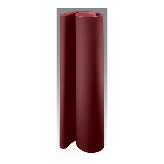 Maroon medium-grit aluminum oxide surface conditioning belt with nylon film backing