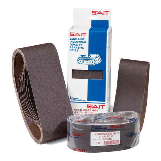 6 in. x 48 in. 180 grit aluminum oxide sanding belt