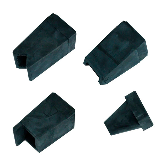 Rubber spot blaster adapter kit with edge, corner, and spot adapters