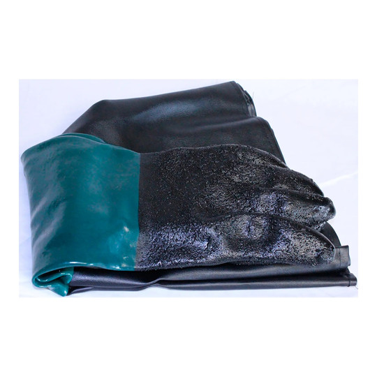 Black 7 in. x 24 in. blasting cabinet gloves, pair