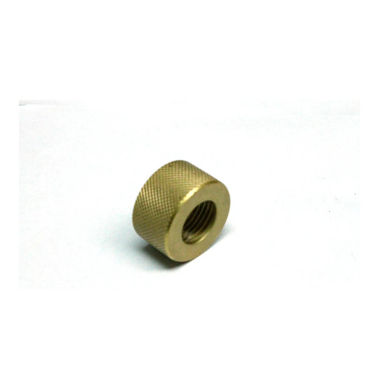 Brass nozzle holding nut for blasting equipment