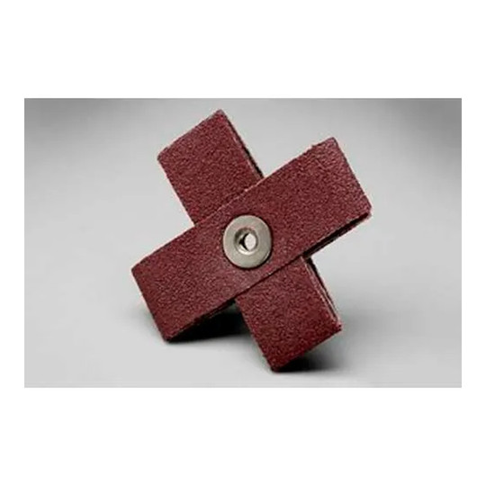 Maroon 60 grit aluminum oxide cross pad