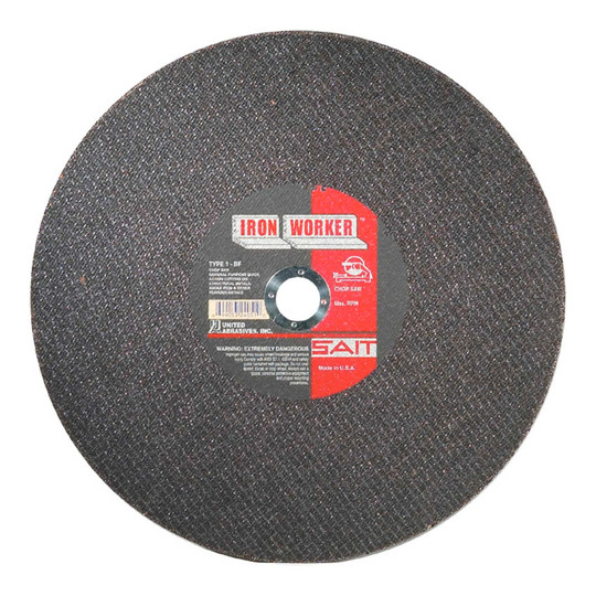14-inch Type 1 aluminum oxide chop saw cutoff wheel