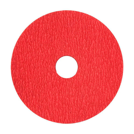 Red ceramic resin fiber disc, 4-1/2 in. x 7/8 in., 50 grit