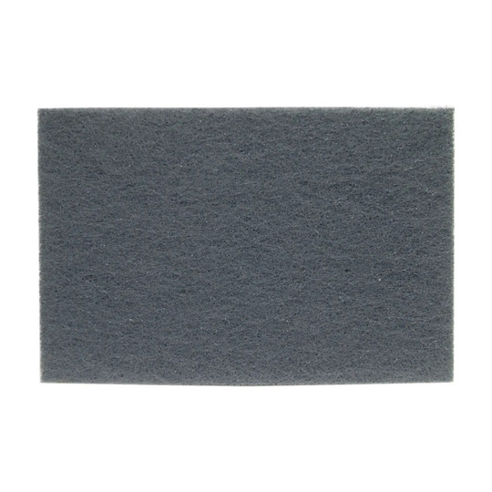 Gray ultra fine silicon carbide non-woven hand pad, 6 x 9 inches