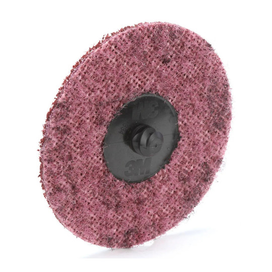 Red 3-inch medium-grit aluminum oxide quick-change surface conditioning disc