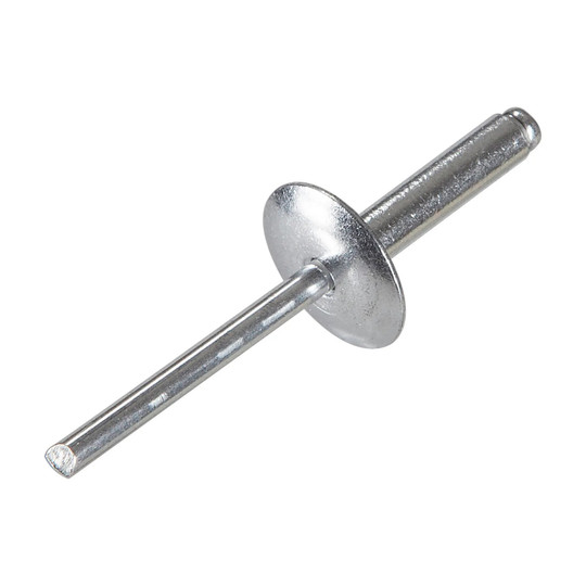 Silver aluminum large flange head blind rivets