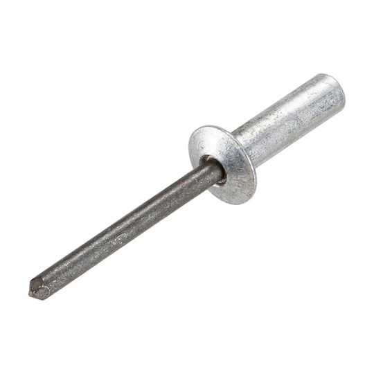Silver closed-end button head blind rivet