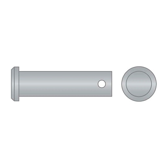 316 stainless steel clevis pin with flat head and retaining-pin hole