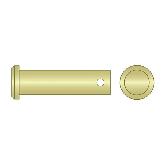 3/8 in. x 4 in. yellow zinc low carbon steel clevis pin