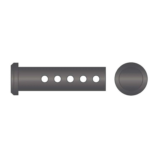 Plain steel universal clevis pin with flat head
