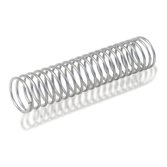 Zinc-plated compression spring with 0.557 inch outside diameter