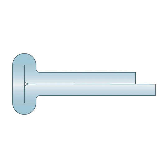 Carbon steel clear zinc T-head cotter pin, 1/4 in. x 1-1/4 in.