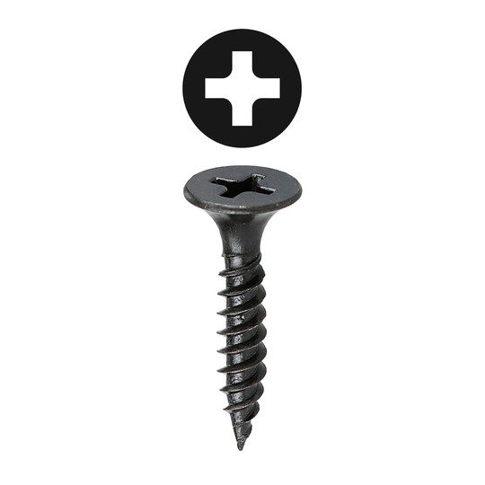 #6 x 2 inch fine-thread Phillips bugle head drywall screws, 100-pack