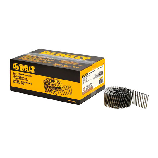 15-degree coil framing nails with smooth bright finish