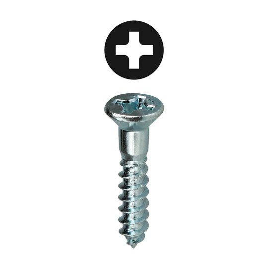 #8 x 3/4 inch Phillips flat head wood screws