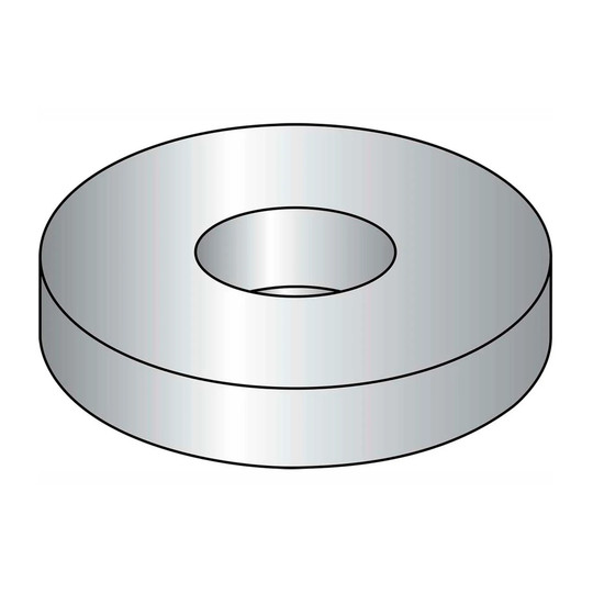 1/2 in. USS clear zinc low-carbon steel flat washers, 100-pack