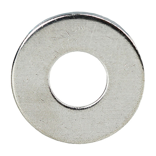 18-8 stainless steel flat washer with 3/8 inch inside diameter