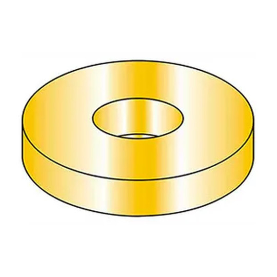 1/2 in. USS Grade 8 yellow zinc steel flat washers, 50-pack