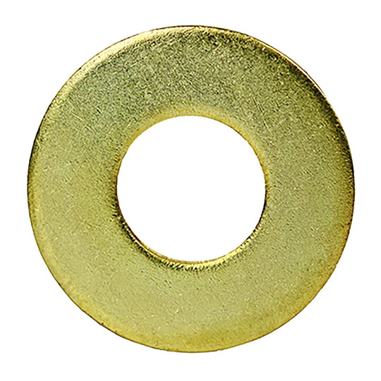 Brass flat washer, 3/8 inch size