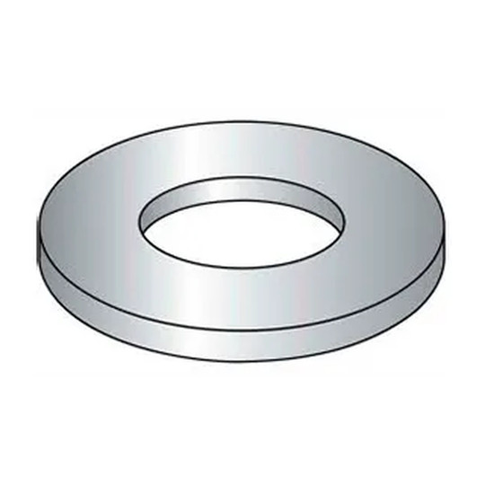 M16 steel clear zinc flat washers, 100-pack
