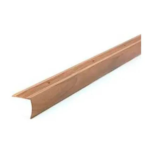 Cherry-look aluminum stair edging with screw nails, 72 inches long