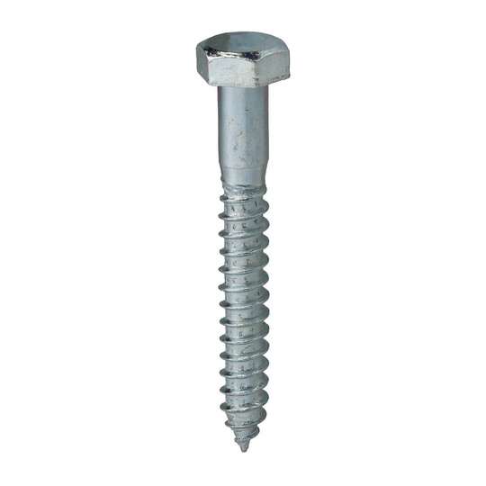 3/8 in. x 3 in. hex head carbon steel lag screws, 100 pack
