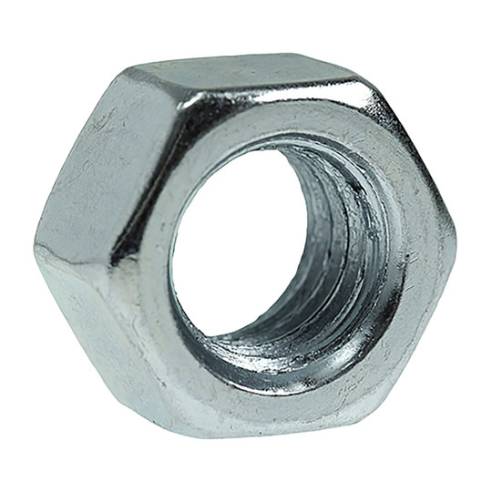 3/8-16 Grade 2 zinc-plated carbon steel hex nuts, 100-pack