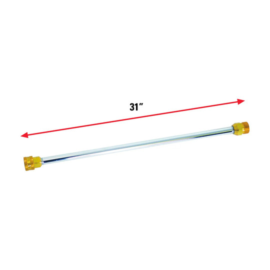 Black 31-inch universal pressure washer extension wand