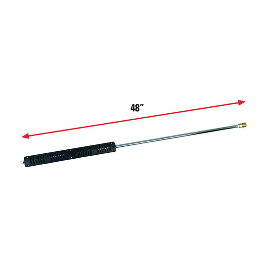 48-inch black insulated pressure washer extension wand