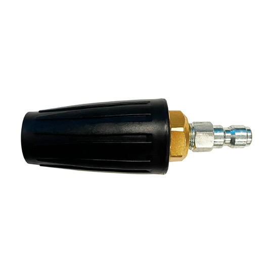 Black universal turbo nozzle with 1/4-inch quick-connect fitting