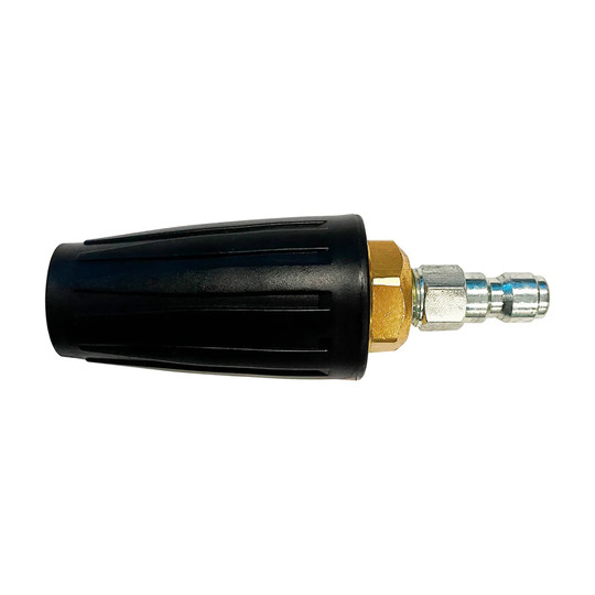 Black universal turbo nozzle with 1/4-inch quick-connect fitting