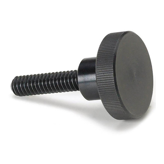 M4 x 0.7 knurled shoulder thumb screw with 8mm thread