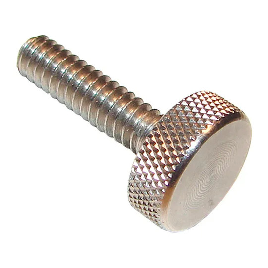 303 stainless steel M5 x 0.8 precision thumb screw with diamond-knurled head
