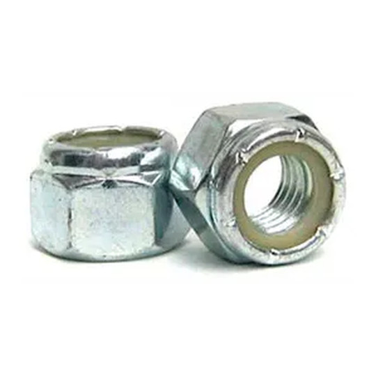 M10 x 1.5 steel nylon insert lock nuts, 100-pack