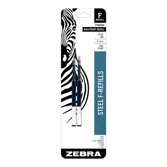 F-Series 0.7 mm Blue Pen Refills, 2-Pack