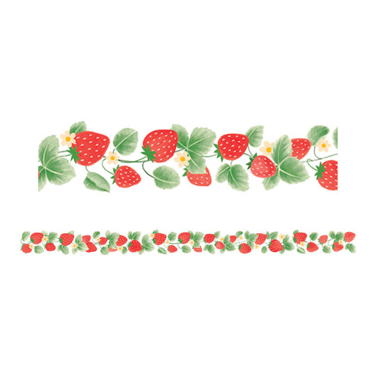 Strawberry Patch Die-Cut Border Trim, 35 ft.
