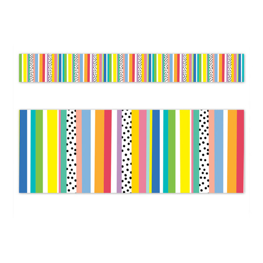 Stripes and Dots Decorative Bulletin Board Border