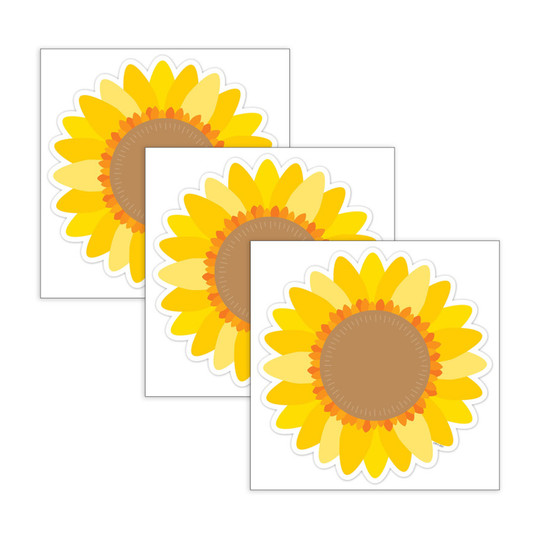 Sunflower Designer Cut-Outs, 6-1/2 in., 108 Count