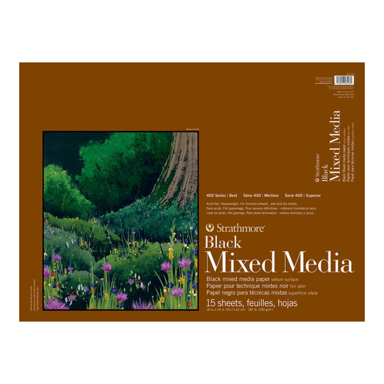 400 Series Mixed Media Pad, 18 x 24 Inches, 15 Sheets