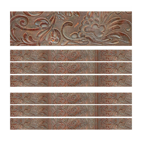 Western Leather Decorative Bulletin Board Trim, 6-Pack