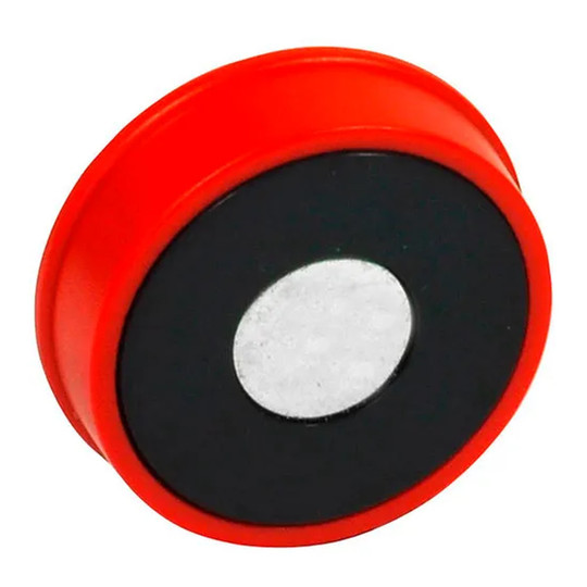 Threadless shielded disc-shaped retaining magnet with a 0.98 inch diameter