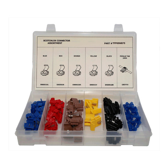75-piece electrical terminal assortment