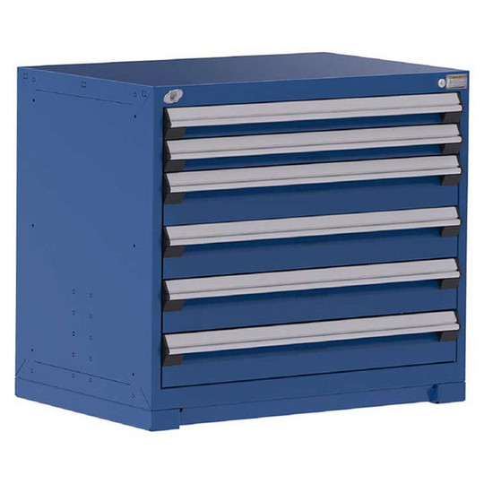 6-Drawer Heavy-Duty Modular Cabinet, 36"W x 24"D x 32"H - With Dividers