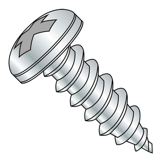 #4 x 3/8 Phillips pan head Type AB self-tapping screws