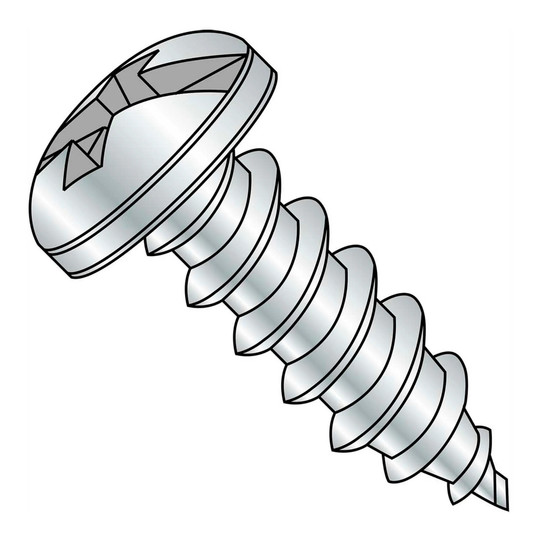 #8-15 x 1/2 inch combination drive pan head Type A self-tapping screws