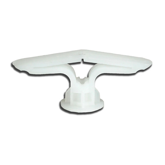 White #8 nylon toggle anchors