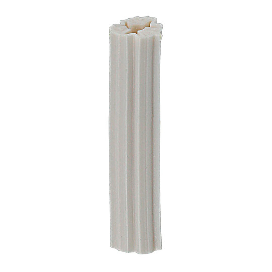 Green ribbed tubular plastic anchors for #12 and #14 screws, 50-pack